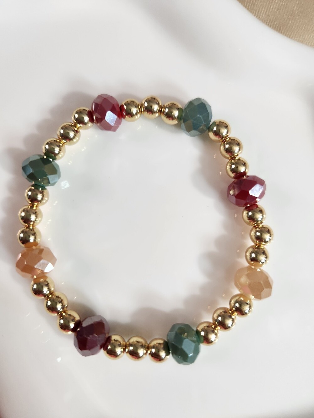 Multicolor Stretchy Beaded Bracelet